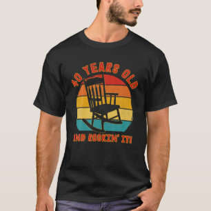 Lustiges 40. Geburtstags-T Retro 40 Jahre alt und T-Shirt