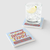 Lustiges 4. der Juli-Unabhängigkeits-Feuerwerke Steinuntersetzer (Seitenansicht)