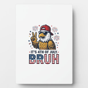 Lustiges 4. Juli-Adler-Bruh-patriotisches Shirt-De Fotoplatte