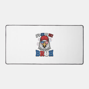 Lustiges 4. Juli-Adler Bruh Patriotisches Shirt-De Schreibtischunterlage