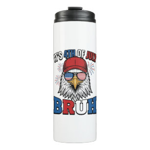 Lustiges 4. Juli-Adler Bruh patriotisches Shirt-De Thermosbecher