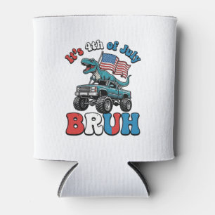 Lustiges 4. Juli Dinosaurier Monster Truck Shirt_1 Dosenkühler