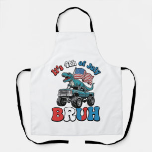 Lustiges 4. Juli Dinosaurier Monster Truck Shirt_1 Schürze
