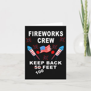 Lustiges 4. Juli-Shirt Feuerwerk-Crew-Direktor ist Karte