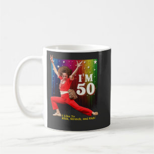 Lustiges 50. Geburtstags-Kick- und Stretch-Sally O Kaffeetasse