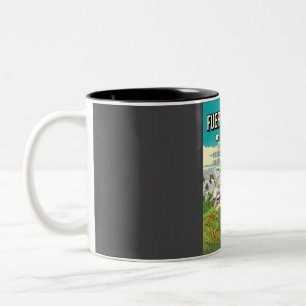 Lustiges 5-Sterne-Fuerteventura-Minimal-Reiseposte Zweifarbige Tasse