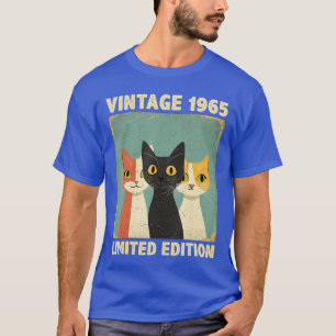 Lustiges 60 Jahre altes Geschenk Vintage 1965 Katz T-Shirt
