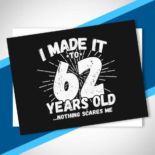 Lustiges 62. Geburtstagszitat Sarkastisch 62 Jahre Postkarte