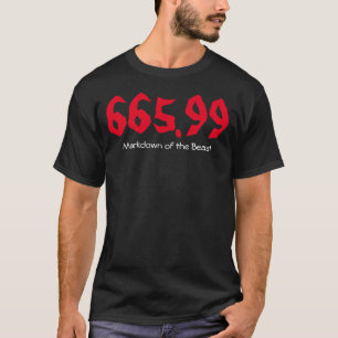 Lustiges 665,99 Markdown des Biestes 666 T-Shirt