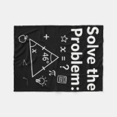 Lustiges 67 Mathe-Meme Löse das Problem Lehrer Für Fleecedecke (Vorderseite (Horizontal))