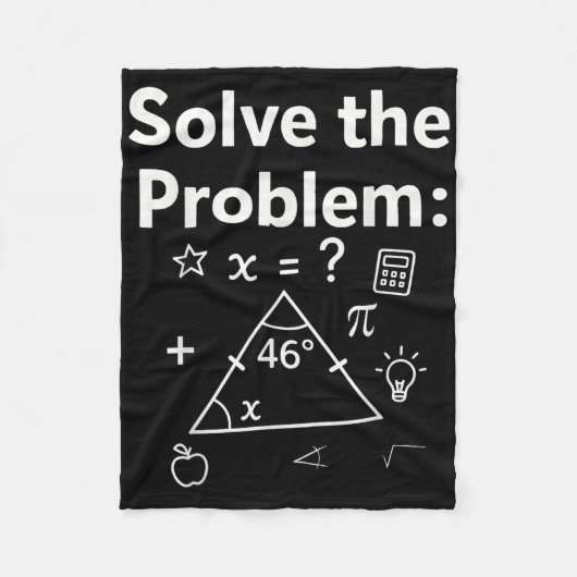 Lustiges 67 Mathe-Meme Löse das Problem Lehrer Für Fleecedecke (Vorderseite)