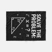 Lustiges 67 Mathe-Meme Löse das Problem Lehrer Für Fleecedecke (Vorderseite (Horizontal))