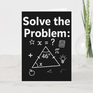 Lustiges 67 Mathe-Meme Löse das Problem Lehrer Für Karte