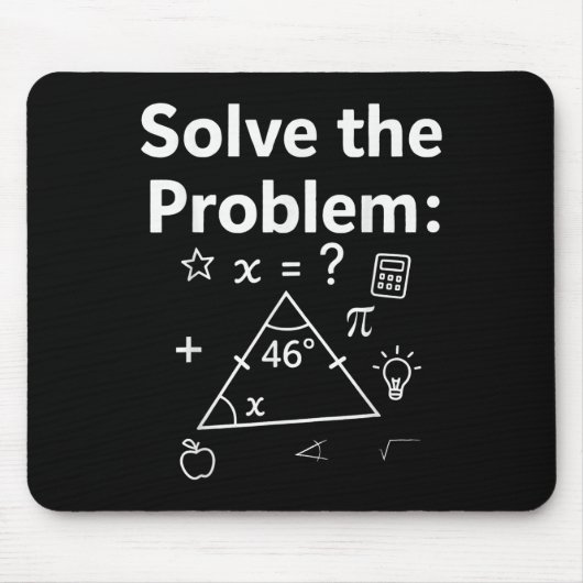 Lustiges 67 Mathe-Meme Löse das Problem Lehrer Für Mousepad (Vorne)