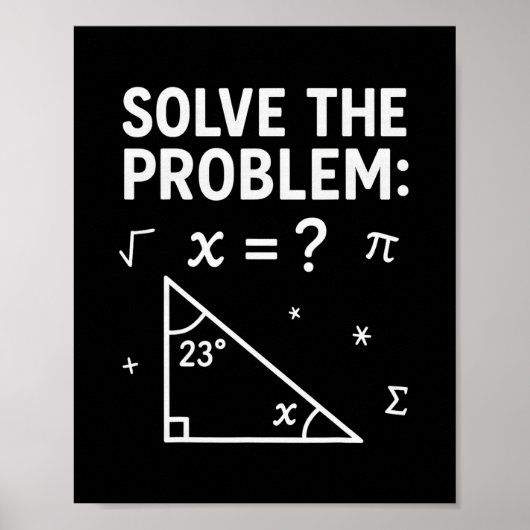 Lustiges 67 Mathe-Meme Löse das Problem Lehrer Für Poster (Vorne)