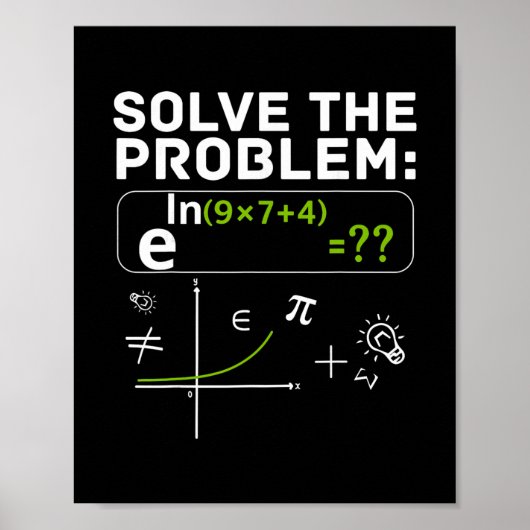 Lustiges 67 Mathe-Meme Löse das Problem Lehrer Für Poster (Vorne)