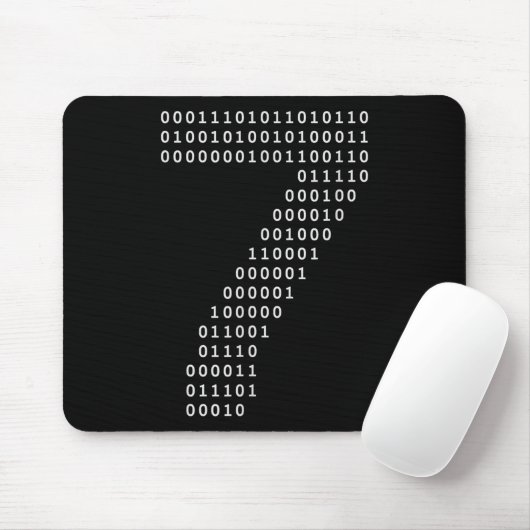 Lustiges 67 Meme Binärcode Tech Geek Digital Six S Mousepad (Mit Mouse)
