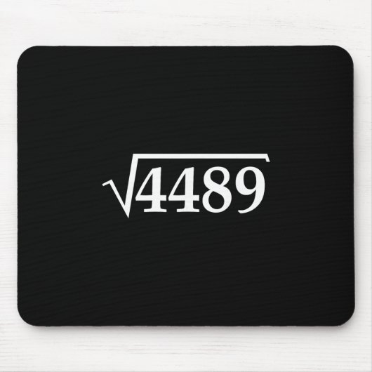Lustiges 67 Meme Brainrot Quadratwurzel 4489 Slang Mousepad (Vorne)
