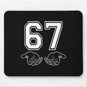 Lustiges 67-Meme-Kostüm sechs sieben Halloween Gen Mousepad