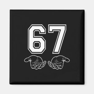 Lustiges 67 Meme Kostüm Six Seven Halloween Gen Z  Magnet