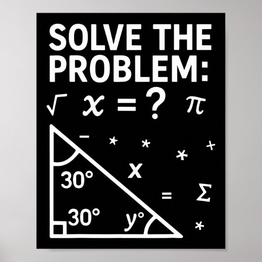 Lustiges 67 Meme Löse das Problem für Mathematikle Poster (Vorne)