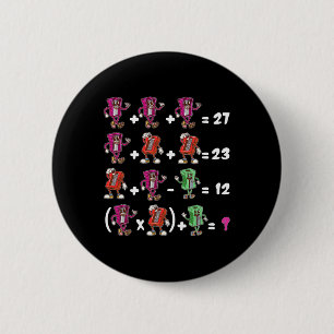 Lustiges 67 Meme-Schul-Mathe-Lehrer-Sechs-Sieben-P Button