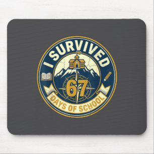Lustiges 67 Meme Schüler Ich habe 67 Tage Schule ü Mousepad
