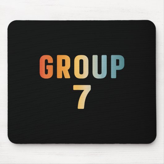 Lustiges 67 Meme Sechs Sieben Nummer 6 Und 7 Grupp Mousepad (Vorne)