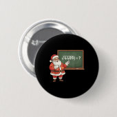 Lustiges 67 Meme Six Seven Mathelehrer Weihnachten Button (Vorne & Hinten)