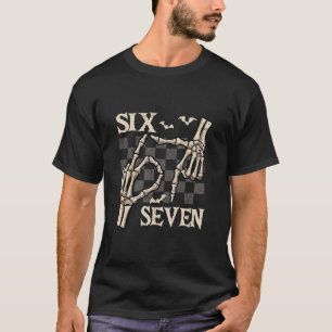 Lustiges 67 Meme Skelett Hand 6 7 Halloween Shirts