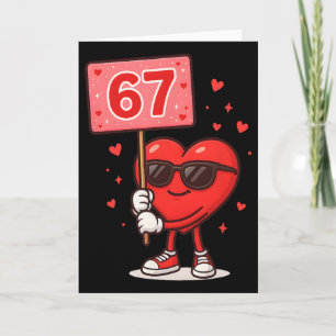 Lustiges 67 Meme Süßes Valentinstag Sechs Sieben L Karte
