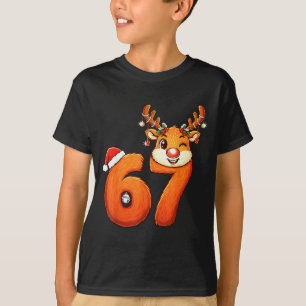 Lustiges 67 Rentier Weihnachten Six Seven Meme 6 7 T-Shirt