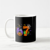 Lustiges 67 Sechs Sieben Halloween-Meme Gen Alpha Kaffeetasse (Links)