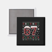 Lustiges 67 Sechs Sieben Meme Brainrot Peinlich We Magnet (Vorderseite/Rückseite)