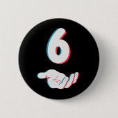 Lustiges 67 Sechs Sieben Meme Paar passend Button (Vorderseite)