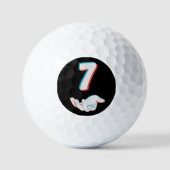 Lustiges 67 Sechs Sieben Meme Paar passend Golfball (Vorderseite)