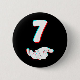Lustiges 67 Sechs Sieben Meme Paar passendes Hallo Button