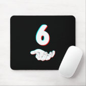 Lustiges 67 Sechs Sieben Meme Paar passendes Hallo Mousepad (Mit Mouse)