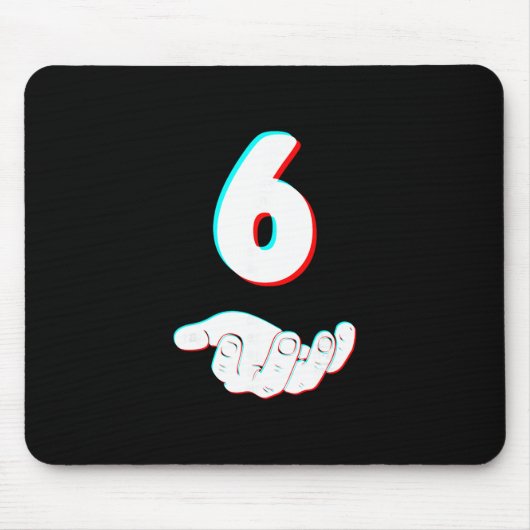 Lustiges 67 Sechs Sieben Meme Paar passendes Hallo Mousepad (Vorne)