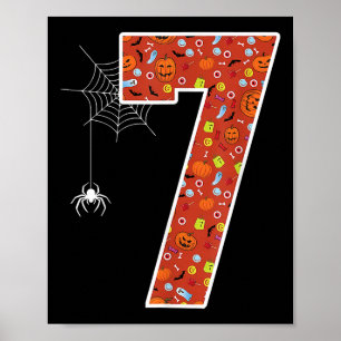 Lustiges 67 Sechs Sieben Paar passendes Halloween- Poster