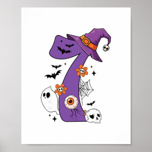 Lustiges 67 Sechs Sieben Paar passendes Halloween- Poster