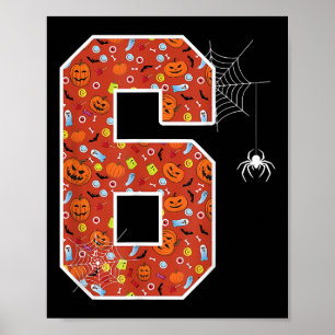Lustiges 67 Sechs Sieben Paar passendes Halloween- Poster