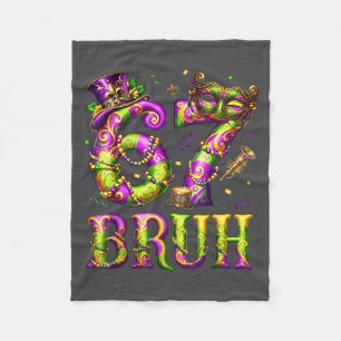Lustiges 67 Six Seven Bruh Mardi Gras Kostüm Karne Fleecedecke