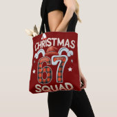 Lustiges 67 Six Seven Meme Brainrot Weihnachtsman Tasche (Von Nahem)