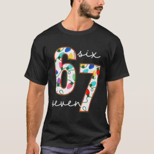 Lustiges 67 Six Seven Meme Cringe Weihnachten T-Shirt