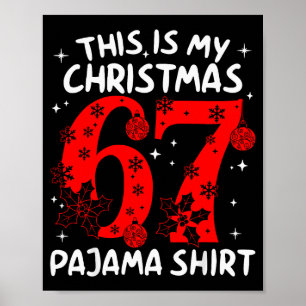 Lustiges 67 Six Seven Meme Das ist mein Weihnachts Poster
