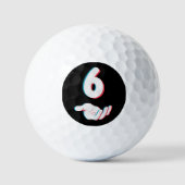 Lustiges 67 Six Seven Meme Paar passend Golfball (Vorderseite)
