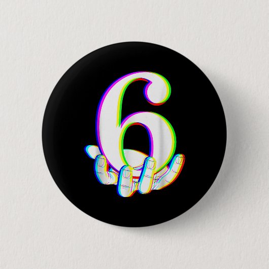 Lustiges 67 Six Seven Meme-Paar passendes Hallowee Button (Vorderseite)