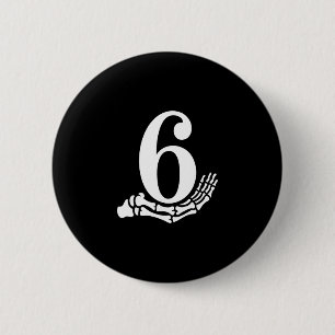 Lustiges 67 Six Seven Meme Paar passendes Hallowee Button
