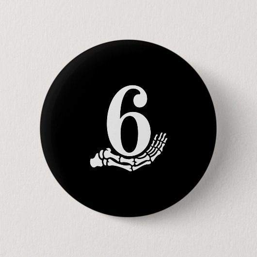Lustiges 67 Six Seven Meme Paar passendes Hallowee Button (Vorderseite)